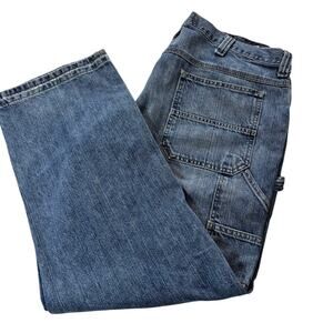 Vintage Y2K Lee Dungarees Carpenter Jeans 40x30 Baggy Skater Grunge